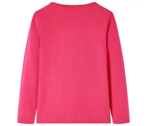 Vaikiški Marškinėliai Ilgomis Rankovėmis, Ryškiai Rožiniai, 116 Dydžio