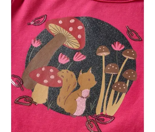 Bērnu Krekls Ar Garām Piedurknēm, Koši Rozā, 128