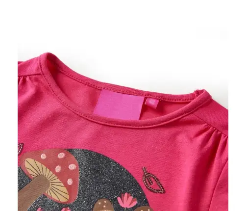 Bērnu Krekls Ar Garām Piedurknēm, Koši Rozā, 140