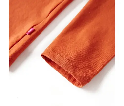 Pikkade Varrukatega Lastesärk, Tumeoranž, 92