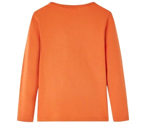 Bērnu Krekls Ar Garām Piedurknēm, Koši Oranžs, 116