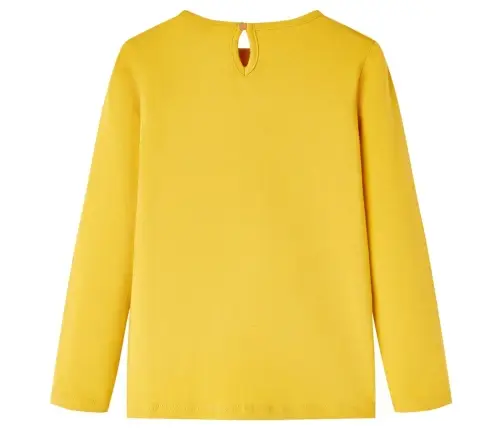 Bērnu Krekls Ar Garām Piedurknēm, Dzeltenbrūns, 116