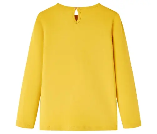 Bērnu Krekls Ar Garām Piedurknēm, Dzeltenbrūns, 128