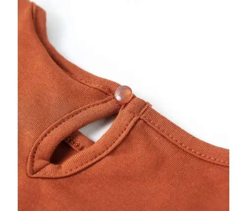 Bērnu Krekls Ar Garām Piedurknēm, Oranži Brūns, 92