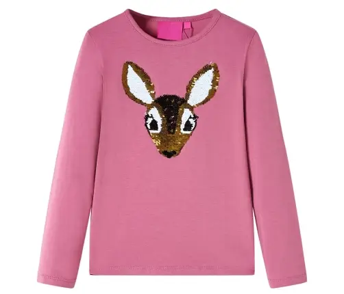 Bērnu Krekls Ar Garām Piedurknēm, Aveņu Krāsa, 104