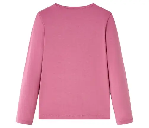 Vaikiški Marškinėliai Ilgomis Rankovėmis, Avietinės Spalvos, 116