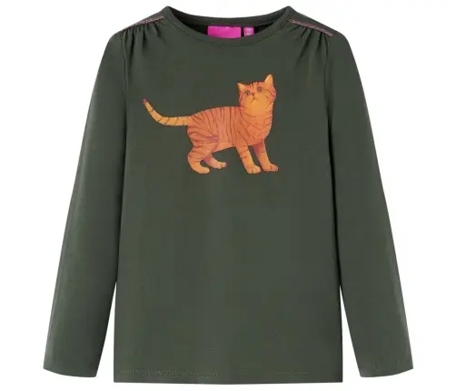 Pikkade Varrukatega Lastesärk, Khaki, 92