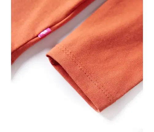 Pikkade Varrukatega Lastesärk, Tumeoranž, 116