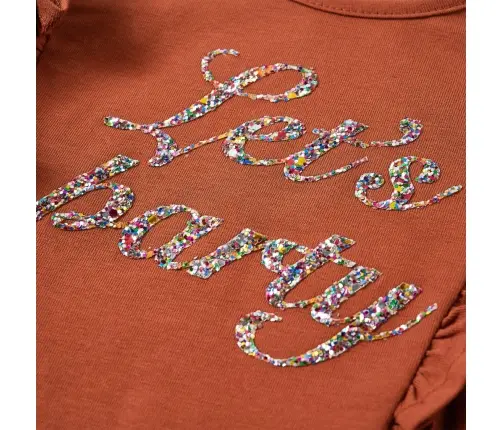 Pikkade Varrukatega Lastesärk, Konjakipruun, 128