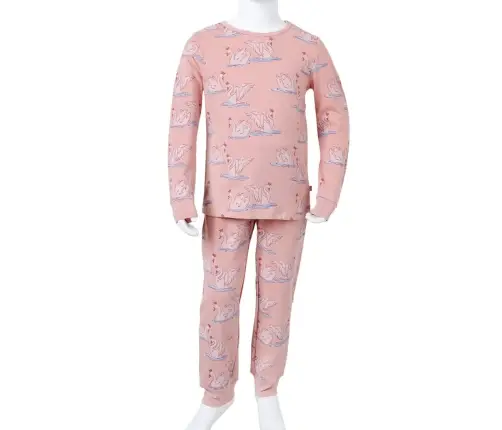 Bērnu Pidžama Ar Garām Piedurknēm, Gaiši Rozā, 92