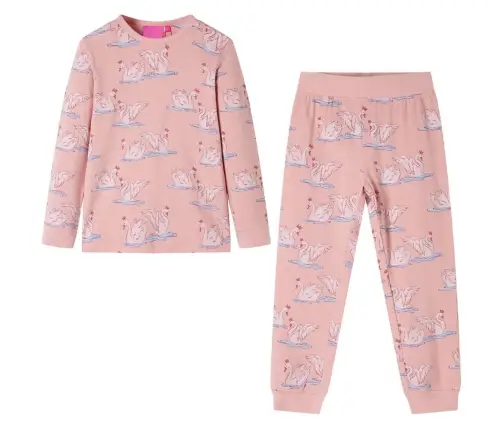 Bērnu Pidžama Ar Garām Piedurknēm, Gaiši Rozā, 128
