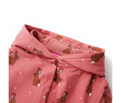 Laste Kapuutsiga Onesie, Vanaroosa, 104