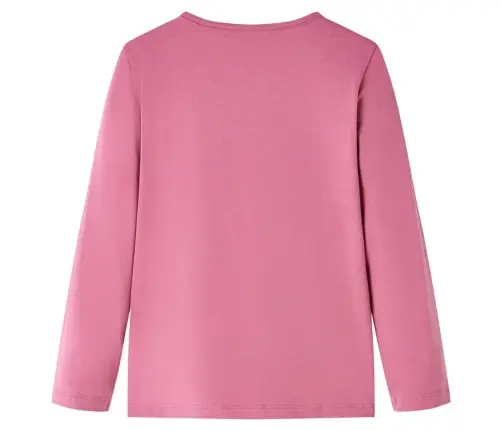 Vaikiški Marškinėliai Ilgomis Rankovėmis, Avietinės Spalvos, 104