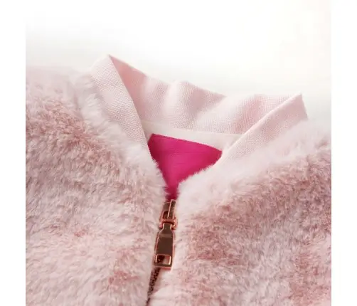 Vaikiška Striukė, Švelniai Rožinė, Dirbtinis Kailis, 92 Dydžio