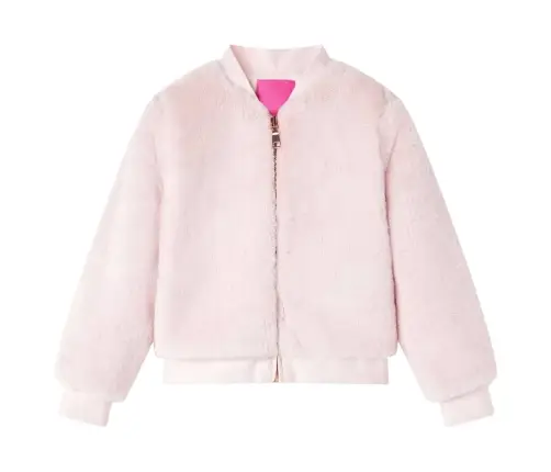 Laste Jakk, Kunstkarusnahk, Pastelne Roosa, 116