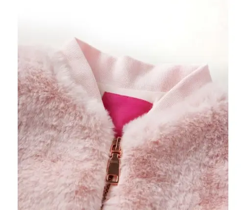 Laste Jakk, Kunstkarusnahk, Pastelne Roosa, 116