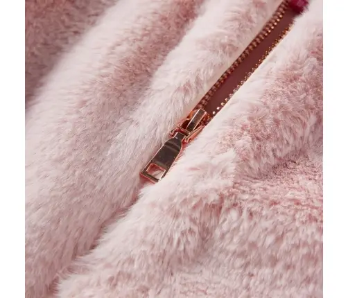 Laste Jakk, Kunstkarusnahk, Pastelne Roosa, 116