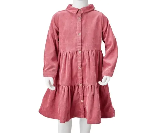 Pikkade Varrukatega Laste Velvetkleit, Vanaroosa, 104