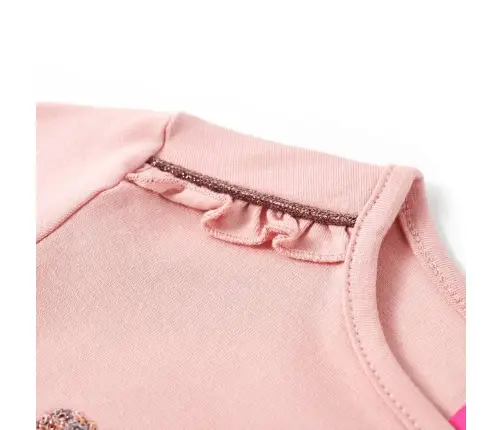 Vaikiški Marškinėliai Ilgomis Rankovėmis, Rožiniai, 128 Dydžio