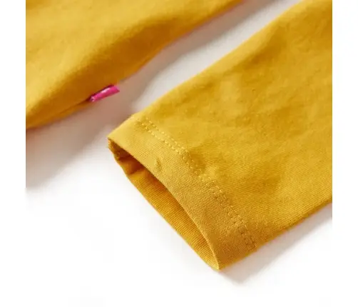 Bērnu Krekls Ar Garām Piedurknēm, Dzeltenbrūns, 92