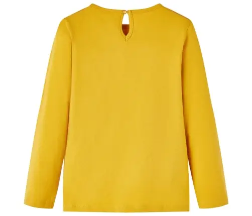 Bērnu Krekls Ar Garām Piedurknēm, Dzeltenbrūns, 104