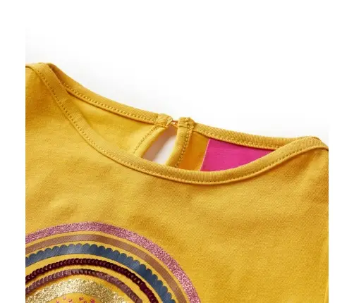 Bērnu Krekls Ar Garām Piedurknēm, Dzeltenbrūns, 104