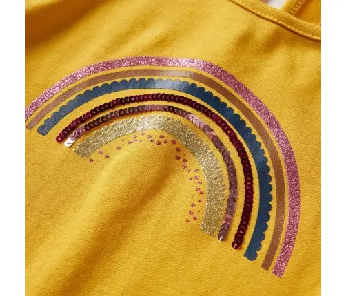 Bērnu Krekls Ar Garām Piedurknēm, Dzeltenbrūns, 104