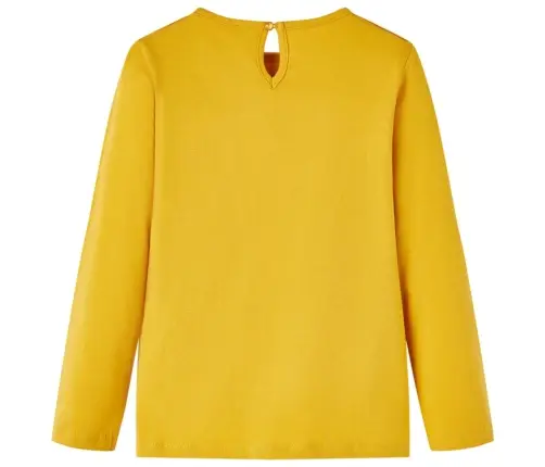 Bērnu Krekls Ar Garām Piedurknēm, Dzeltenbrūns, 128