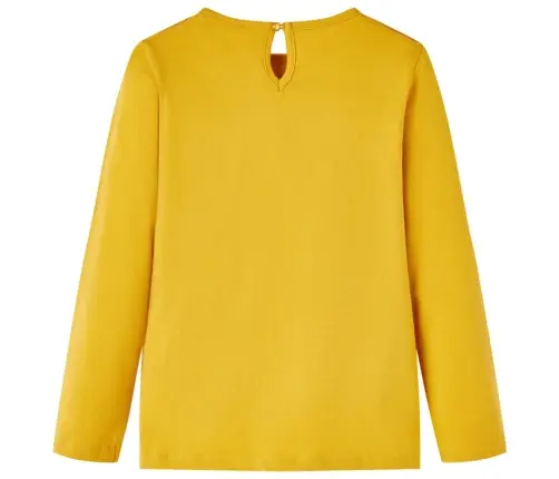 Bērnu Krekls Ar Garām Piedurknēm, Dzeltenbrūns, 140