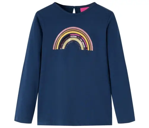 Bērnu Krekls Ar Garām Piedurknēm, Tumši Zils, 92