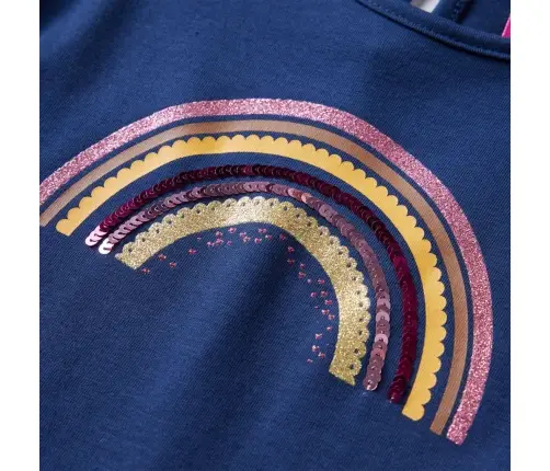 Bērnu Krekls Ar Garām Piedurknēm, Tumši Zils, 104