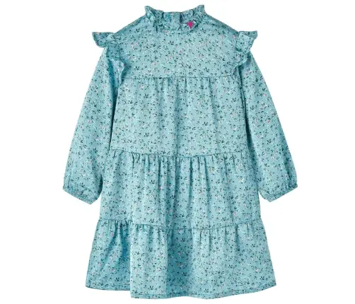 Pikkade Varrukatega Laste Kleit, Sinine, 92