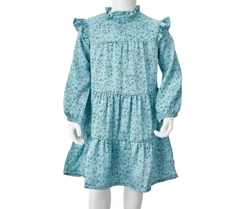 Bērnu Kleita Ar Garām Piedurknēm, Zila, 116