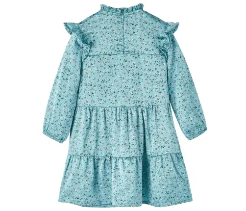 Bērnu Kleita Ar Garām Piedurknēm, Zila, 128