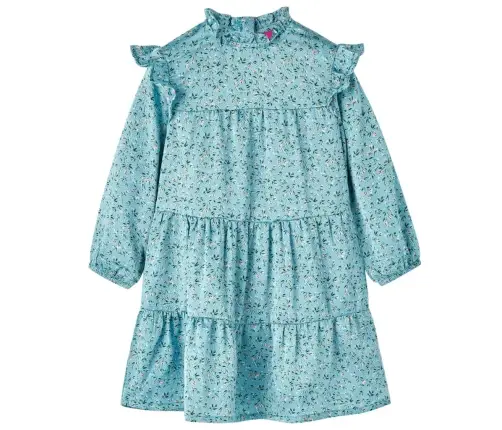 Pikkade Varrukatega Laste Kleit, Sinine , 140