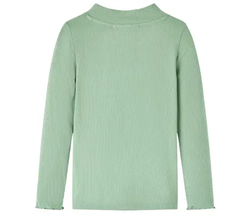 Bērnu Krekls Ar Garām Piedurknēm, Apkakli, Tumša Piparmētru Krāsa, 92