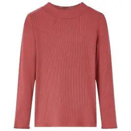 Vaikiški Marškinėliai Ilgomis Rankovėmis, Raudoni, Su Laisvu Kaklu