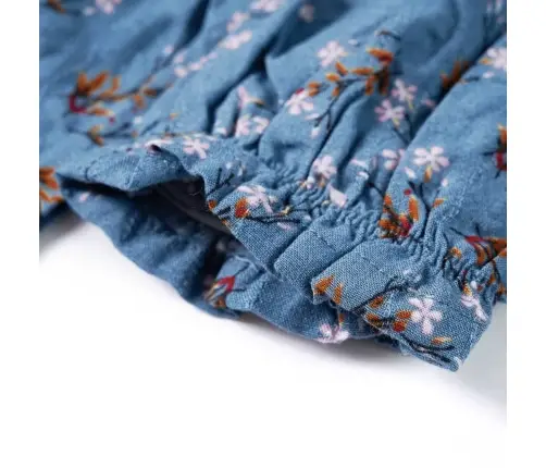 Bērnu Kleita Ar Garām Piedurknēm, Benzīna Zila, 116