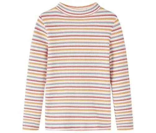 Vaikiški Marškinėliai Ilgomis Rankovėmis, Dryžuoti, Su Laisvu Kaklu