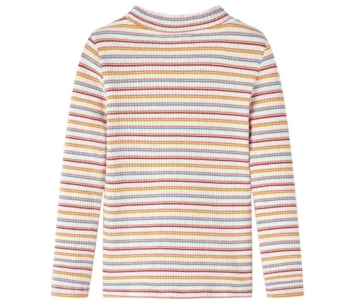 Bērnu Krekls Ar Garām Piedurknēm, Apkakli, Svītrains, Bēšs, 128