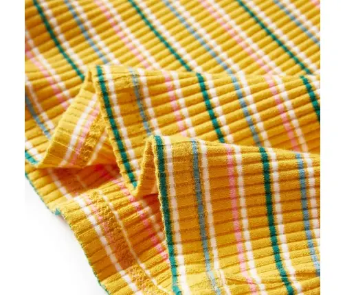 Pikkade Varrukatega Laste Särk, Poolkõrge Kaelusega, Ooker, 116