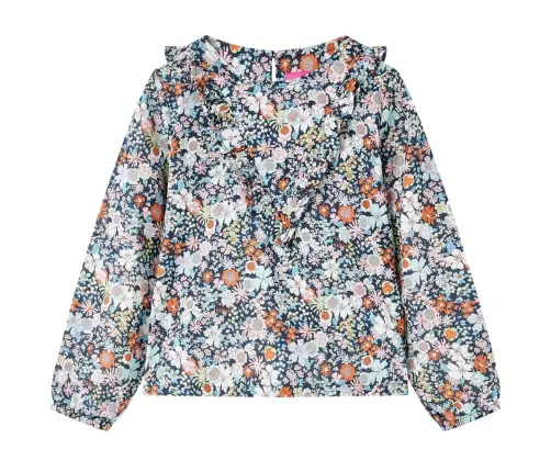 Vaikiški Marškiniai Ilgomis Rankovėmis, Tamsiai Mėlyni, 104 Dydžio