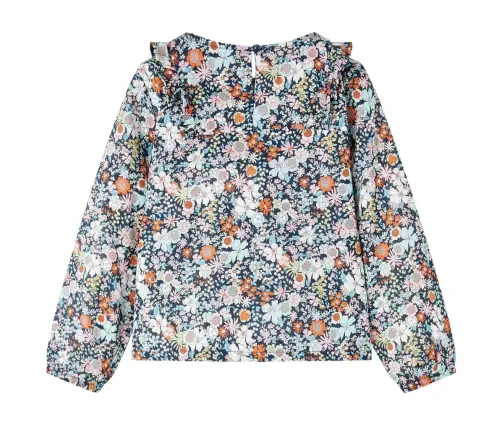 Vaikiški Marškiniai Ilgomis Rankovėmis, Tamsiai Mėlyni, 104 Dydžio