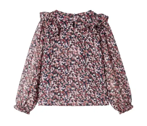 Lühikeste Varrukatega Laste Särk, Tumeroosa, 116