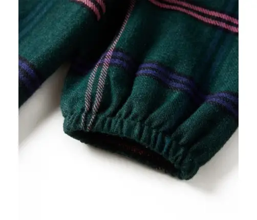 Pikkade Varrukate Ja Volangidega Laste Kleit, Tumeroheline, 92