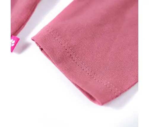 Vaikiški Marškinėliai Ilgomis Rankovėmis, Avietinės Spalvos, 116