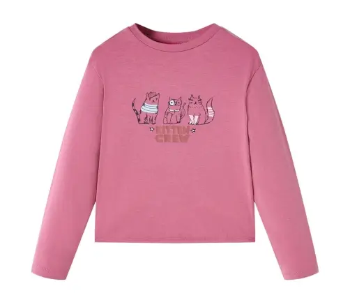 Pikkade Varrukatega Lastesärk, Vaarikaroosa, 128