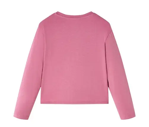 Vaikiški Marškinėliai Ilgomis Rankovėmis, Avietinės Spalvos, 140