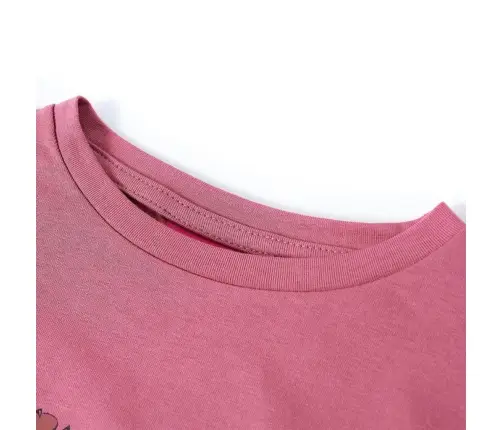 Vaikiški Marškinėliai Ilgomis Rankovėmis, Avietinės Spalvos, 140