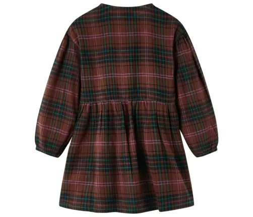 Vaikiška Suknelė Ilgomis Rankovėmis, Smėlio Spalvos, 92 Dydžio